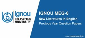 IGNOU MEG 8 Question Papers | MASTER SEARCH