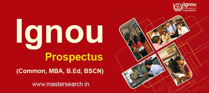 Ignou Prospectus pdf