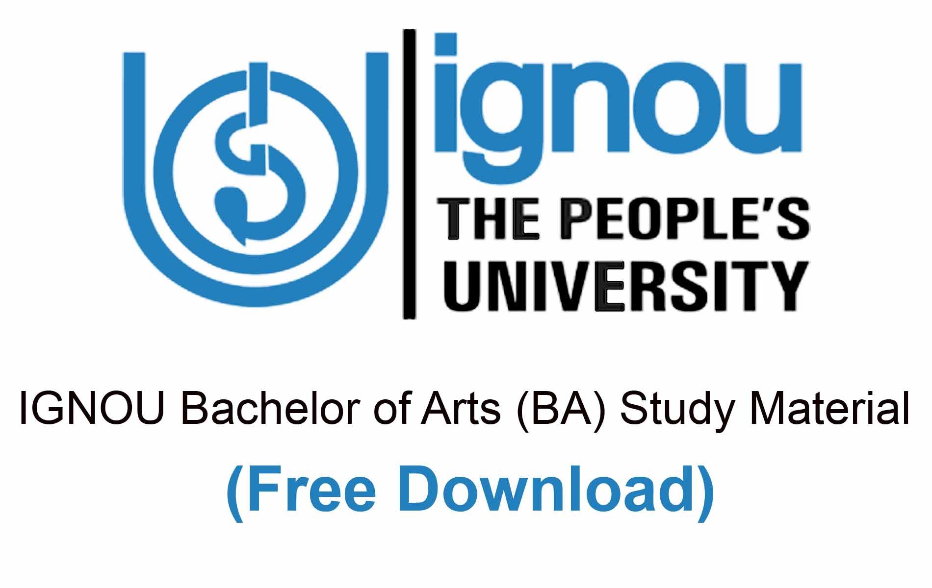 ignou ba study material download free