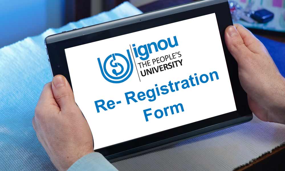 ignou re registration form