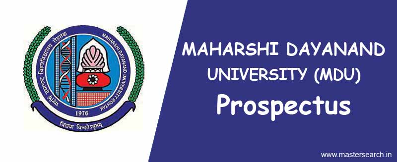 MDU Prospectus pdf download