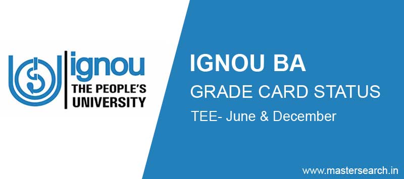 Ignou BA Grade Card