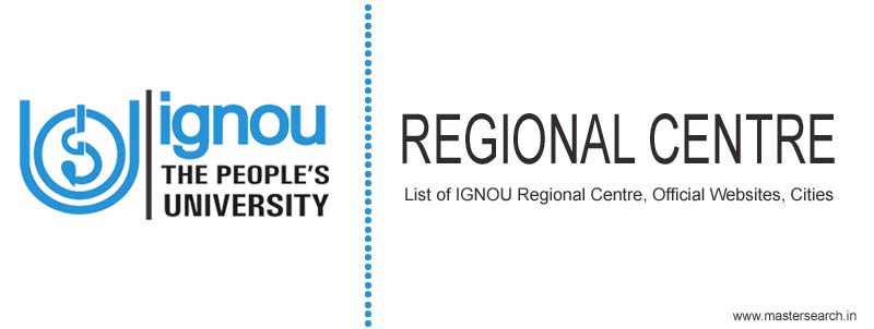 ignou regional centre code, list, websites