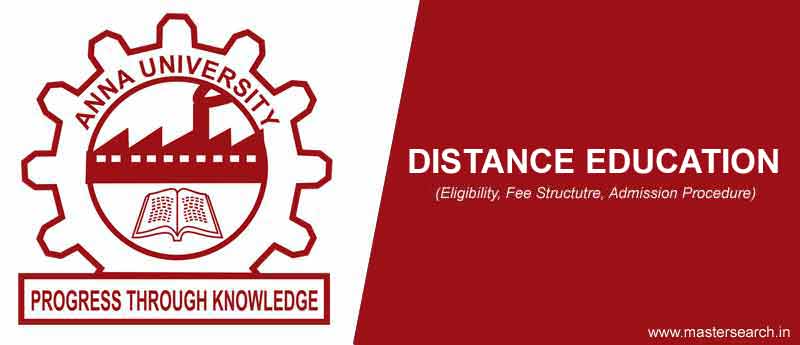 Anna University Distance Education courses