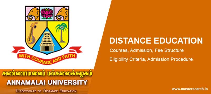 Annamali University Distance Education Admission