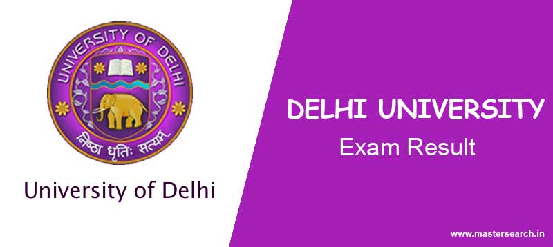 Delhi University Result Online