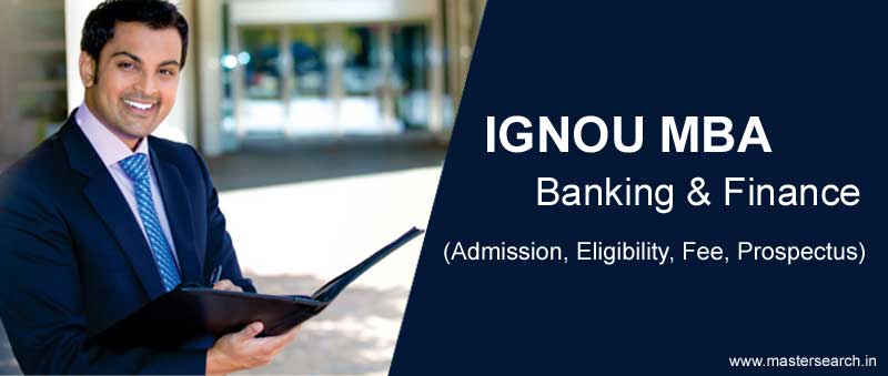 Ignou MBA Banking and Finance