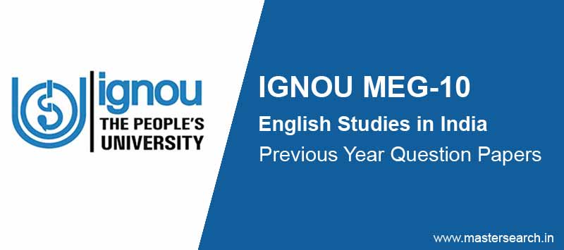 Download Ignou MEG 10 Question Paper Online