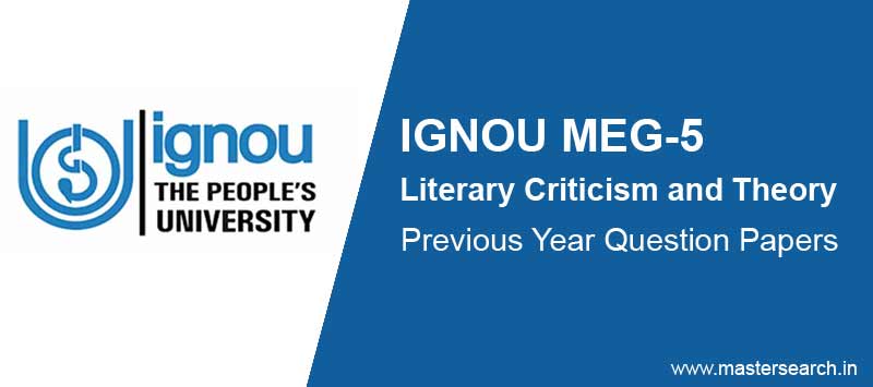 Download Ignou MEG 5 Question Paper Online