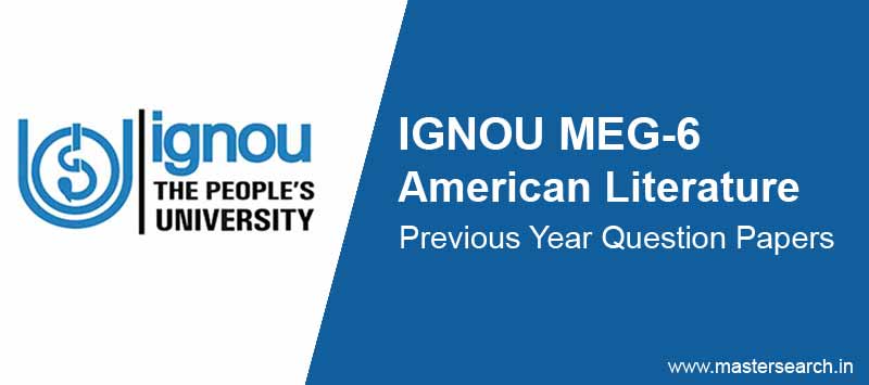 Download Ignou MEG 6 Question Paper Online