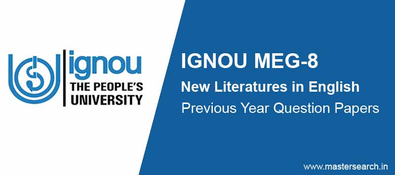 Download Ignou MEG 8 Question Paper Online