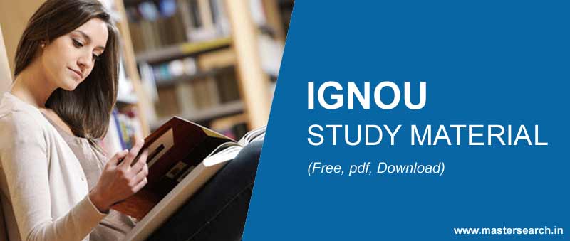 Ignou Study Material free Download