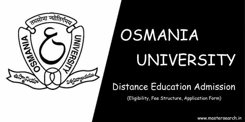 Osmania University Distance Education Courses Offered