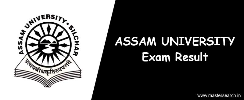 Assam University Result check