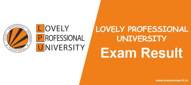 LPU Result online check