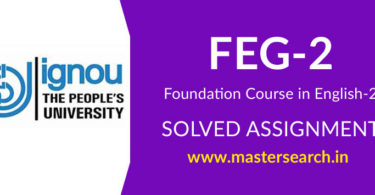 IGNOU FEG 2 Solved Assignment