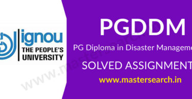 IGNOU PGDDM Solved Assignment 2019-20