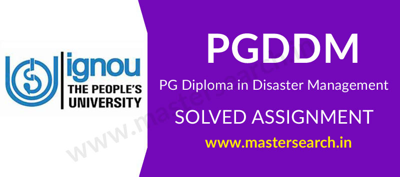 IGNOU PGDDM Solved Assignment 2019-20