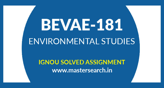 IGNOU BEVAE 181 Solved Assignment 2021-22 | MasterSearch.in