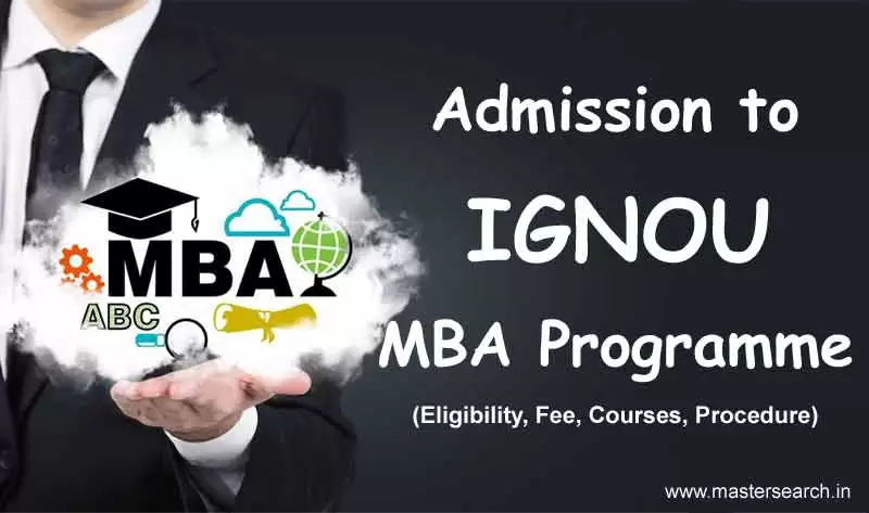 Ignou MBA Admission, Ignou Distance MBA Admission