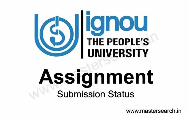 check here Ignou assignment submission status