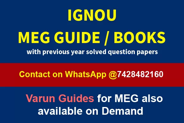 IGNOU MEG Books