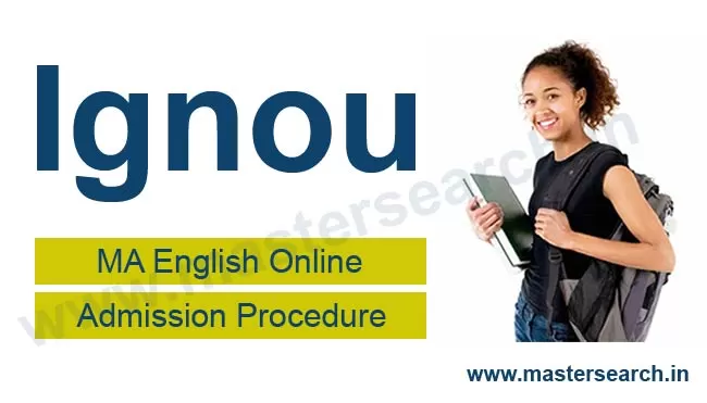 Ignou MA English Online Admission Procedure