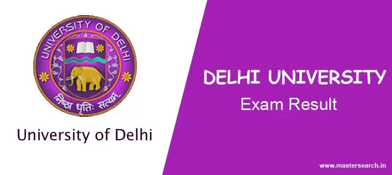 Delhi University Result Online
