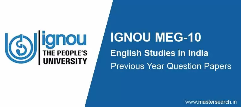 Download Ignou MEG 10 Question Paper Online