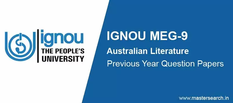 Download Ignou MEG 9 Question Paper Online