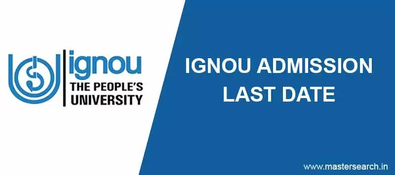 Ignou Admission Last date notification online
